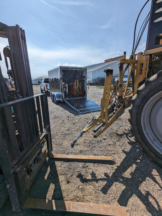 Field repair completed during peak application season to keep equipment operating.